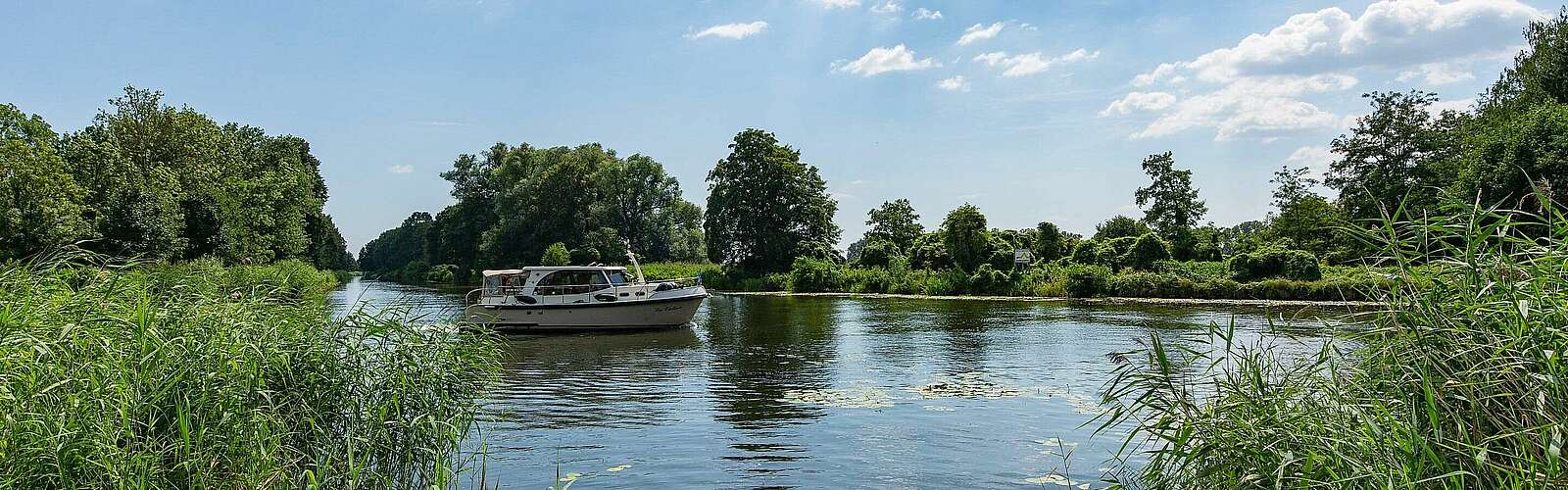 Boot auf dem Finowkanal in Liebenwalde