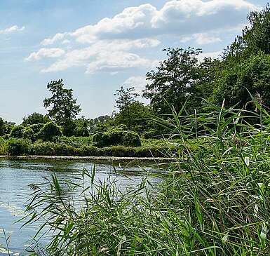 Boot auf dem Finowkanal in Liebenwalde