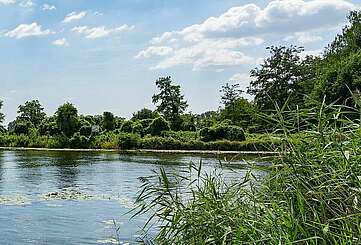 Boot auf dem Finowkanal in Liebenwalde