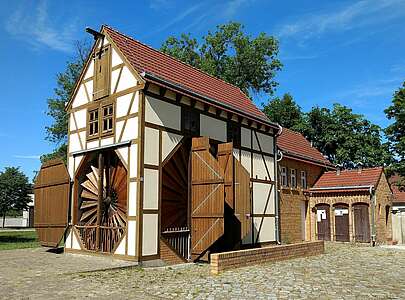 Die Scheuenwindmühle in Saalow