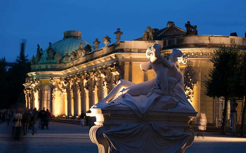 Schloss Sanssouci während der Potsdamer Schlössernacht