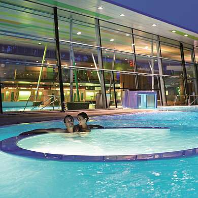 Außenbecken der Spreewald Therme